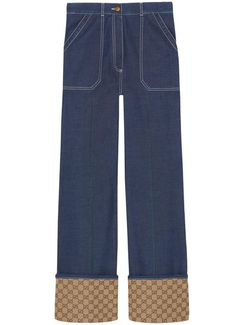 gucci denim womens|gucci female jeans.